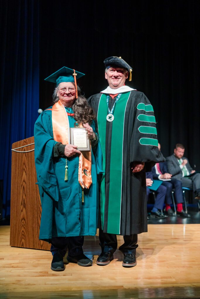 Photo of Sarah Purol and Dr. Thomas Striplin.